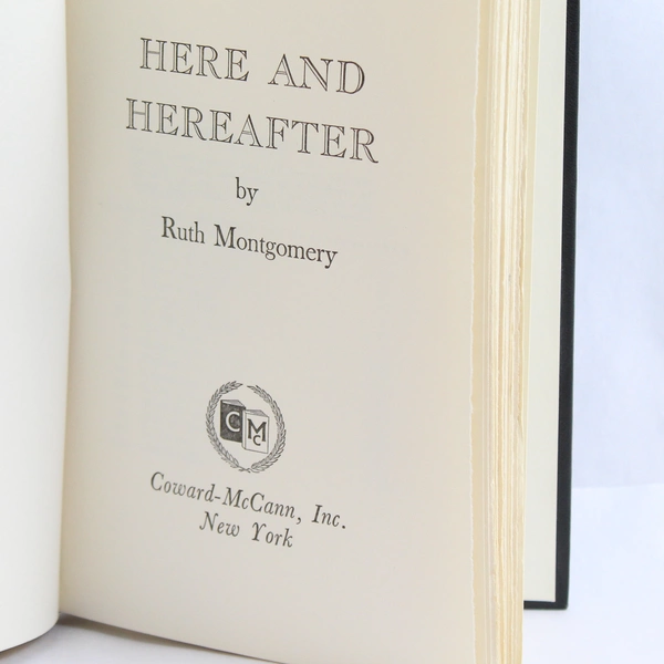 Vintage Here And Hereafter by Ruth Montgomery 1968 Hardcover