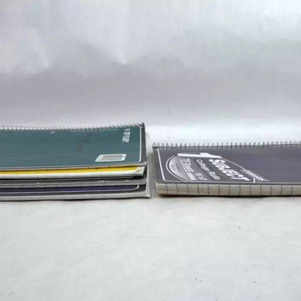 Lot of 7 College Rule and Wide Rule Notebooks in Various Colors School Office