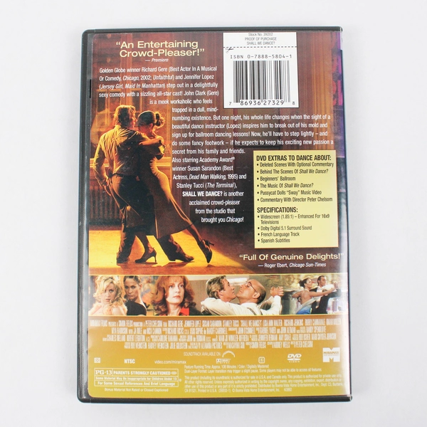 Shall We Dance? Widescreen Edition DVD Good Condition Romantic Comedy 2001