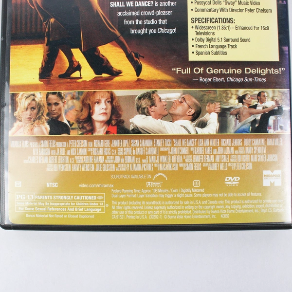 Shall We Dance? Widescreen Edition DVD Good Condition Romantic Comedy 2001