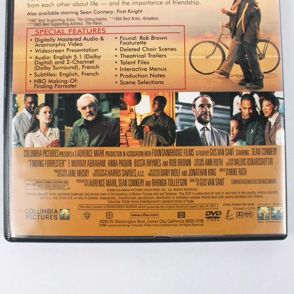 Finding Forrester DVD Movie Drama 2000 Academy Award Winner 2001