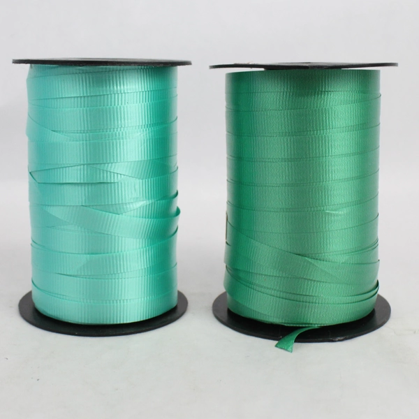 Lot of 4 Partially Used Blue and Green Curling Ribbon Rolls
