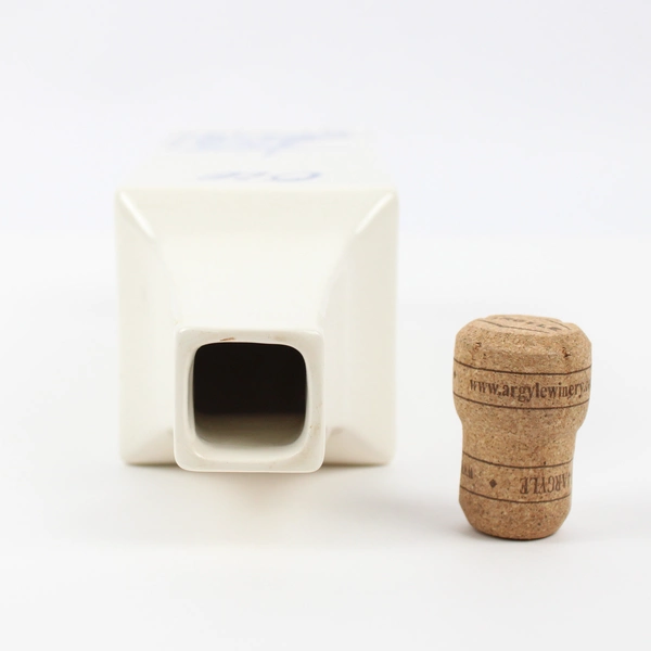 Unbranded Blue Delft Ceramic Oil Vinegar Bottle Blue White Windmill 10" Tall