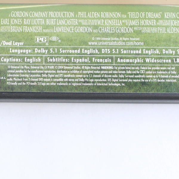Field of Dreams DVD 2004 Kevin Costner Classic Movie Film 2 Disc Anniversary Ed