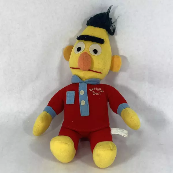 Vintage Knickerbocker Sesame Street Beddy Bye Bert 12" Plush Toy 