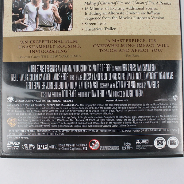 Chariots of Fire Two-Disc Special Edition DVD Movie Classic Drama