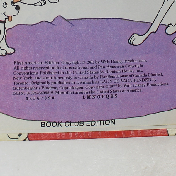 Vintage Walt Disney's 101 Dalmatians 1981 1st American Edition HC
