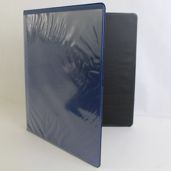 Lot of 2 Dark Blue Three-Ring Binders 1" & 2" Office Supplies Filing Storage