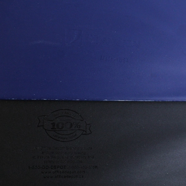 Lot of 2 Dark Blue Three-Ring Binders 1" & 2" Office Supplies Filing Storage