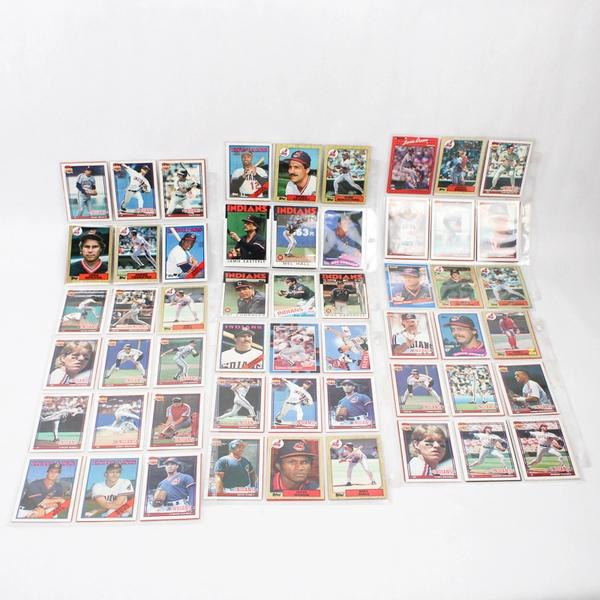 Topps 1980-90's Cleveland Baseball Cards 108 Cards
