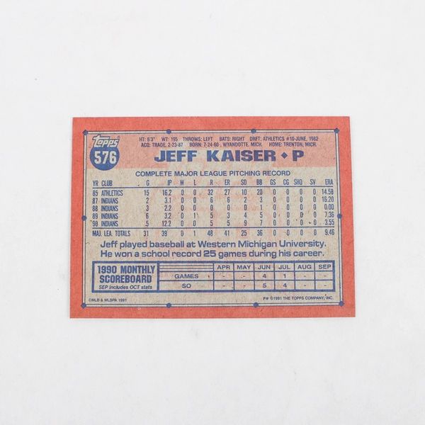 Topps 1980-90's Cleveland Baseball Cards 108 Cards