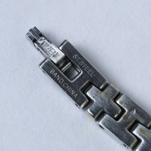 Citizen 7" Silver Gold Link Bracelet Stainless Steel Elegant Fashion Jewelry