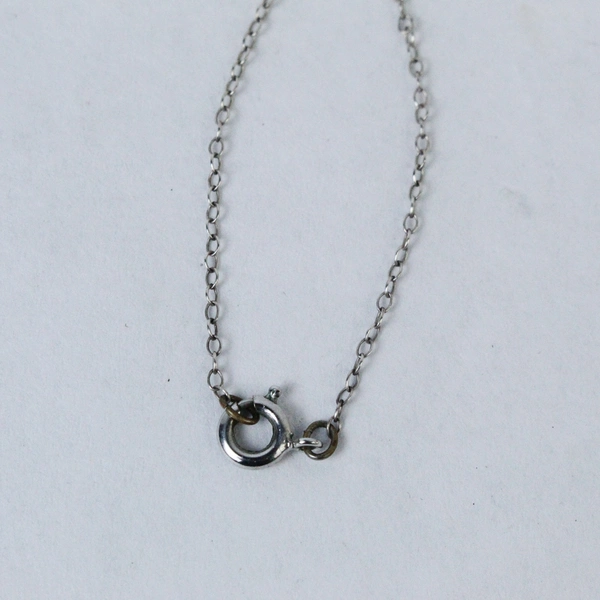 Sterling Silver Cross Necklace Pendant 16" Elegant Charm - Pre-Owned