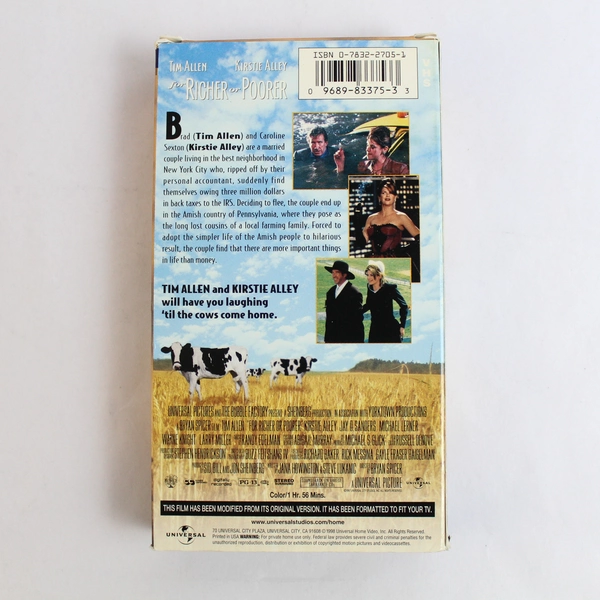 For Richer or Poorer Comedy VHS by Universal Studios 1998