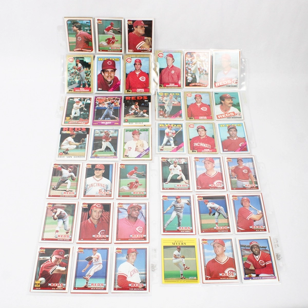 75 Cincinnati Reds Baseball Cards 1980-90's