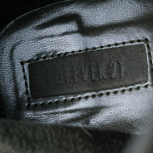 Forever 21 Women's Green 3.5" Heel Ankle Booties Size 7.5 Zipper Closure