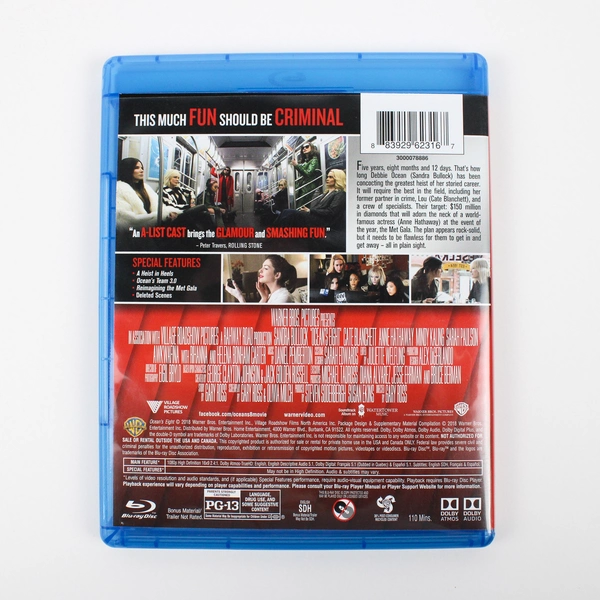 Ocean's Eight Blu-ray 2018 Directed By Garry Ross