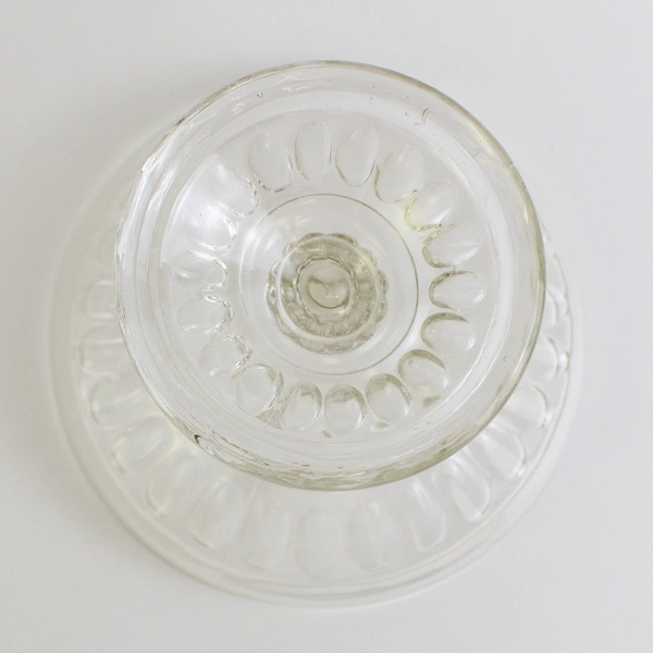 Vintage Glass Compote Bowl 8" Square Decorative Serveware Collectible