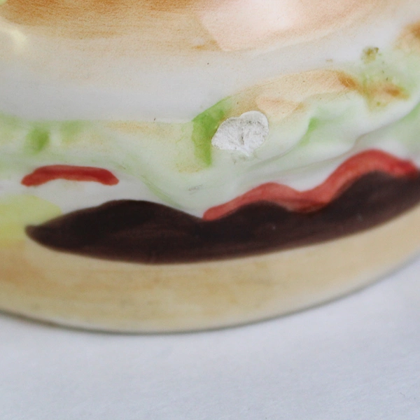 Porcelain Hamburger Salt and Pepper Shakers Collectible Kitchen Gadgets