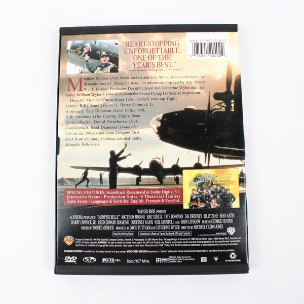 Memphis Belle DVD Snap Case War Movie Classic WWII Film