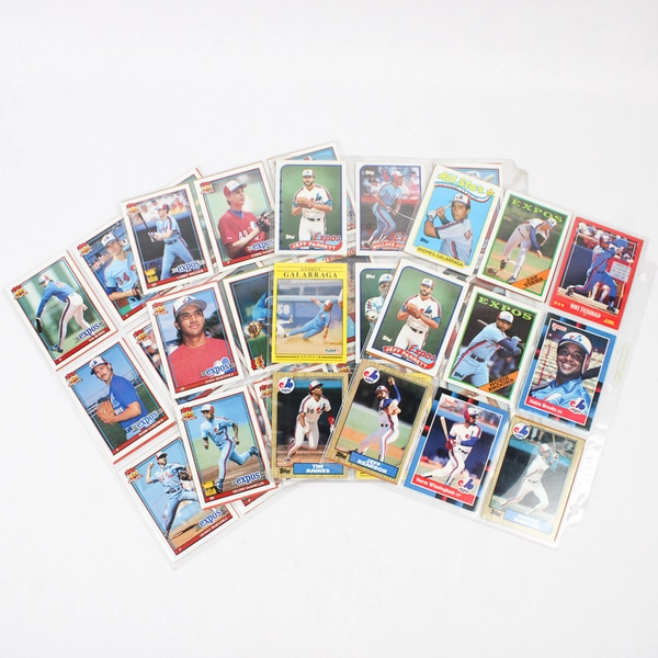 Montreal Baseball Card Collection Team Lot Vintage Cards 1980-90's 64 Cards