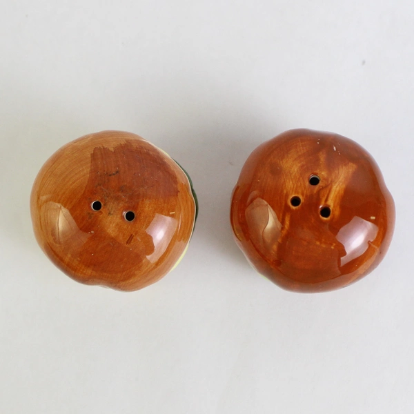 Vintage Cheeseburger Ceramic Salt & Pepper Shakers Collectible Kitchen Decor