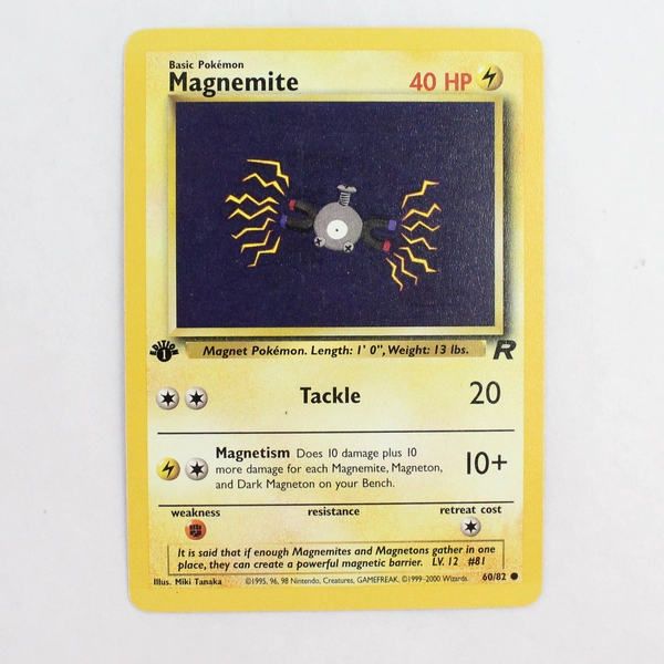 Magnemite 60/82 First Edition Non-Halo Pokemon Card