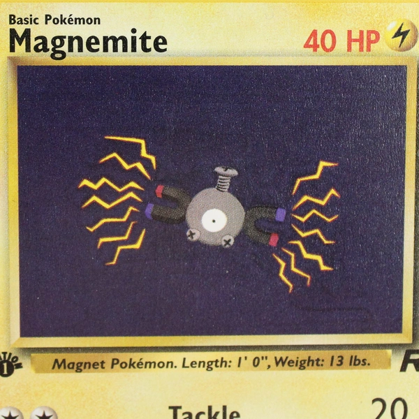 Magnemite 60/82 First Edition Non-Halo Pokemon Card