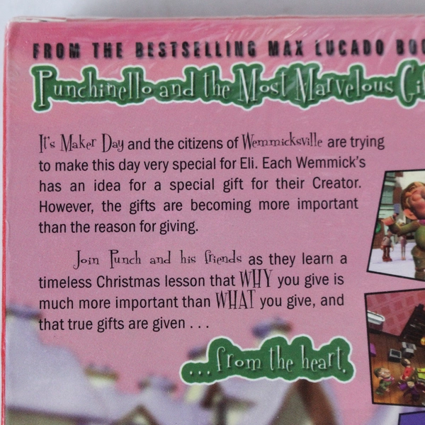 Punchinello and the Most Marvelous Gift VHS 2004 Max Lucado Sealed Rare