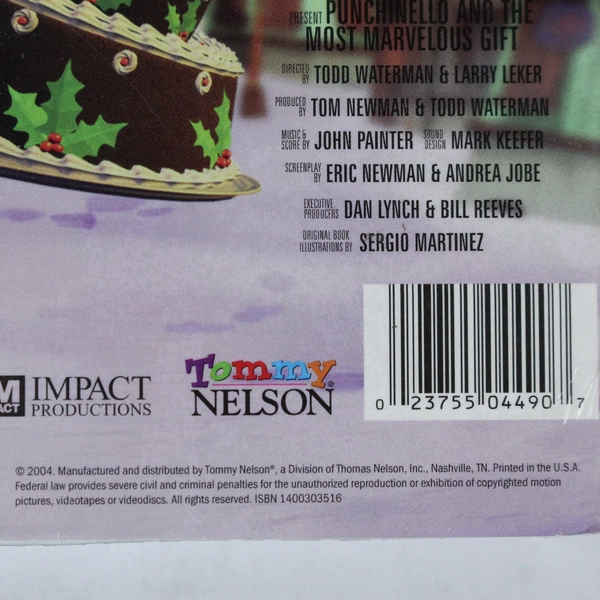 Punchinello and the Most Marvelous Gift VHS 2004 Max Lucado Sealed Rare