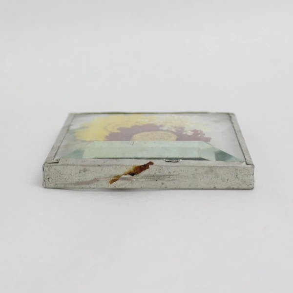 Pressed Flower Beveled Glass Souvenir Refrigerator Magnet