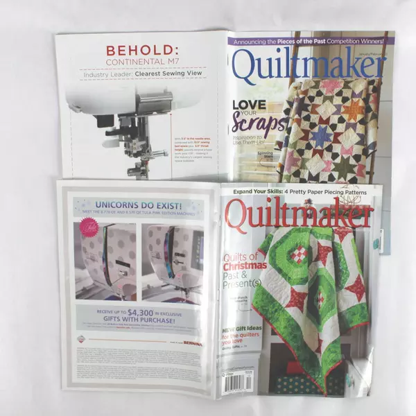 Lot of 2 Quiltmaker Magazines November/December 2019 January/February 2021