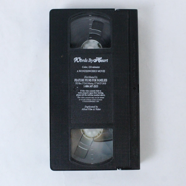 Words By Heart VHS 1984 Feature Films For Families Pre-Owned Classic Film