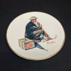 1978 Gorham Saturday Evening Post Norman Rockwell Plate Pals
