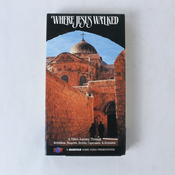Where Jesus Walked VHS 1988 Questar - Bethlehem, Nazareth, Jericho, Capernaum