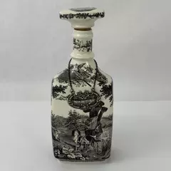 Vintage Villeroy & Boch Artemis Porcelain Decanter with Creme De Cacao Tag