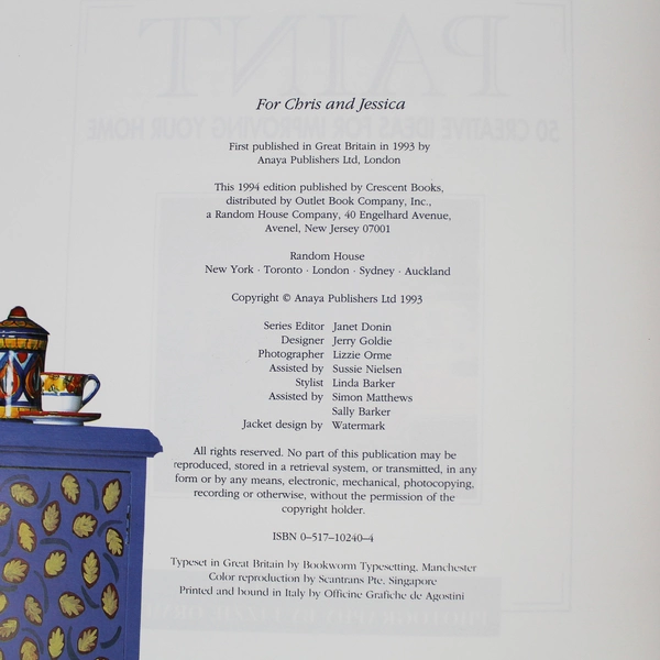 Simply Paint: 50 Creative Ideas for Home Improvement by Linda Barker HC