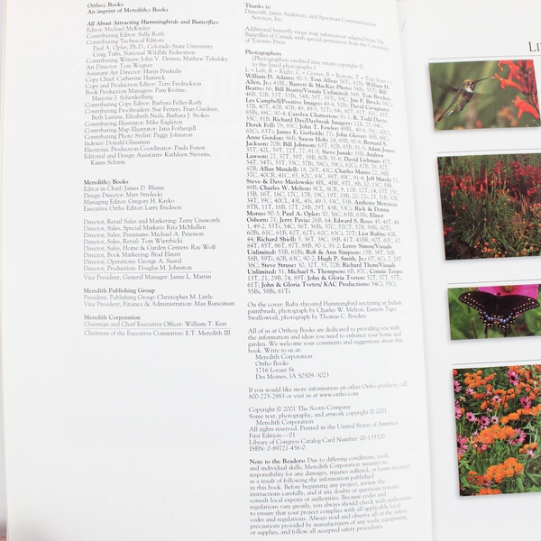 Ortho's All About Attracting Hummingbirds and Butterflies McKinley 2001 PB