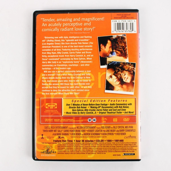 When Harry Met Sally Special Edition DVD Romantic Classic Comedy Movie 1989