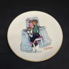1978 Gorham Saturday Evening Post Norman Rockwell Plate Dear Diary