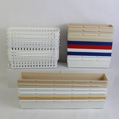 Lot of 25 Plastic Drawer Organizers Varying Colors 9" 10" & 15"