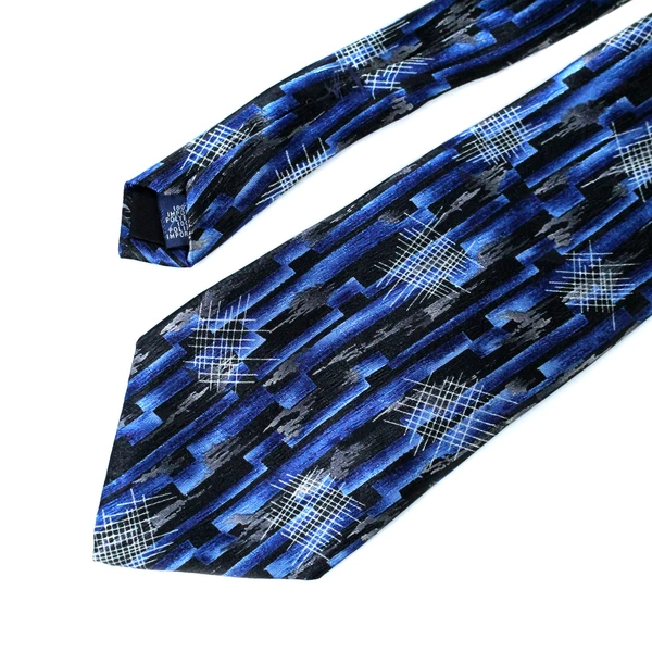 Stringbean Men's Blue Abstract Necktie Tie 60" Long Polyester WPL 2831