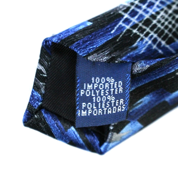 Stringbean Men's Blue Abstract Necktie Tie 60" Long Polyester WPL 2831