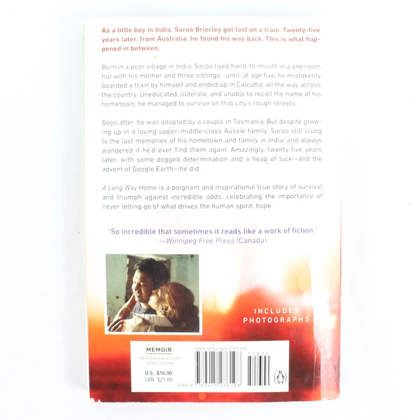 A Long Way Home: A Memoir by Saroo Brierley 2015 Trade Paperback