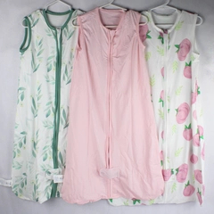 Lot of 3 Totaha Premium Sleep Sacks Size Medium Baby Girl