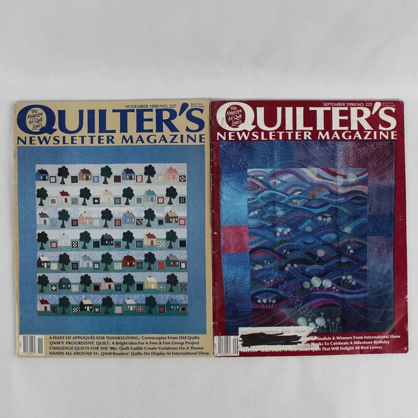A Lot of 2 Quilter's Newsletter Magazines September November 1990