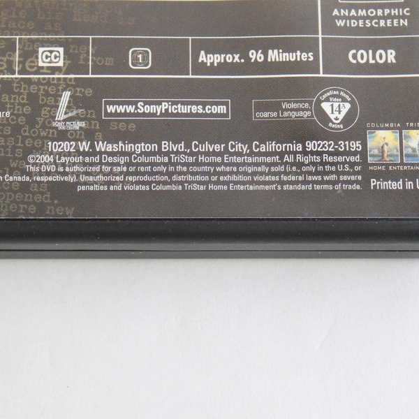 Secret Window 2004 DVD Movie Starring Johnny Depp Thriller Film