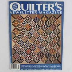 Quilter's Newsletter Magazine Vintage November 1994