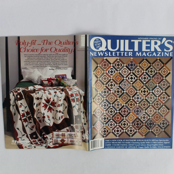 Quilter's Newsletter Magazine Vintage November 1994