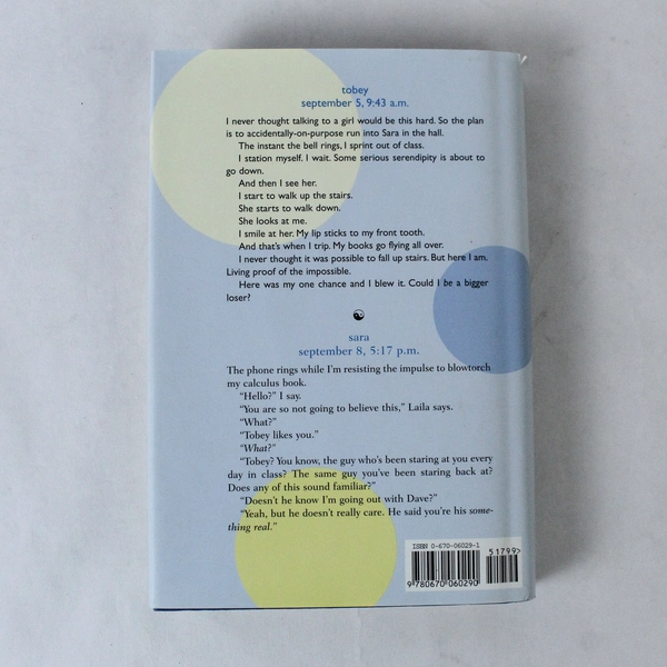 When It Happens by Susane Colasanti 2006 Viking Young Adult HC